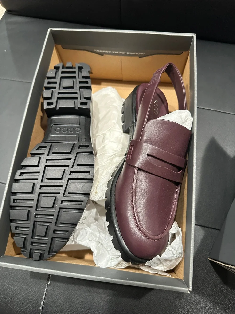 Ecco Women's Espadrille Slingback Loafers in Burgundy